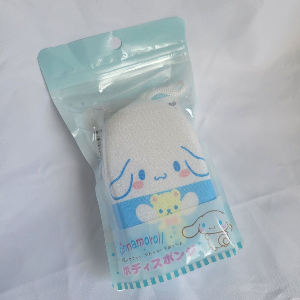 New Sanrio Cinnamoroll Body Bath Shower Sponge, Japan Import